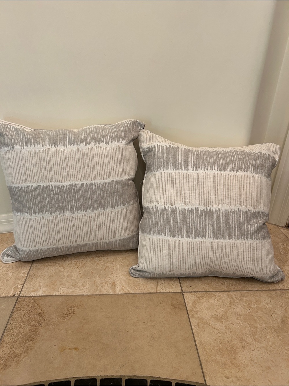 Set of 2 decor pillows 18x18 inch